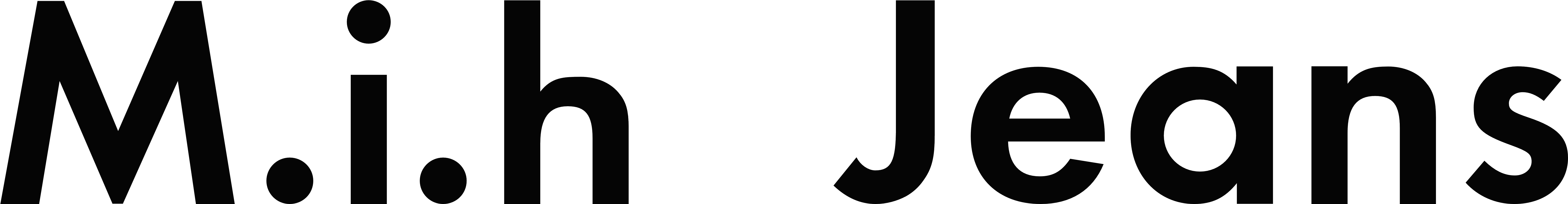 H Jeans - Mih Jeans Transparent Logo (7677x1070)