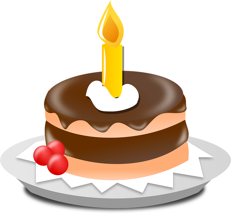 Birthday Cake With Candles Clipart - Birthday Cake Clip Art (778x720)