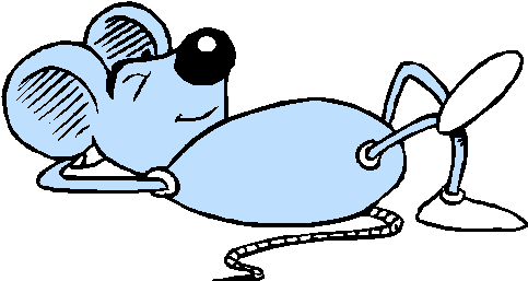 Leaves Mouse - Rat Cartoon Sleep (490x262)