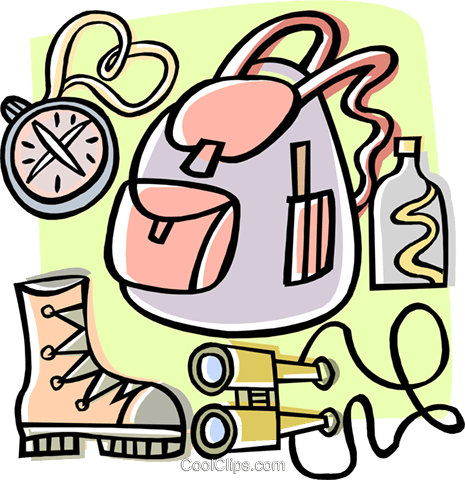 Adventure Clipart Backpacker - Camping Gear (465x480)
