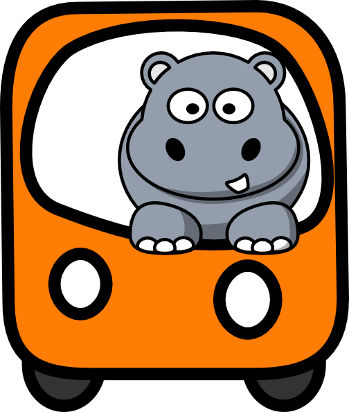 Hippo Clipart Orange - Animals With One Tooth (504x594)