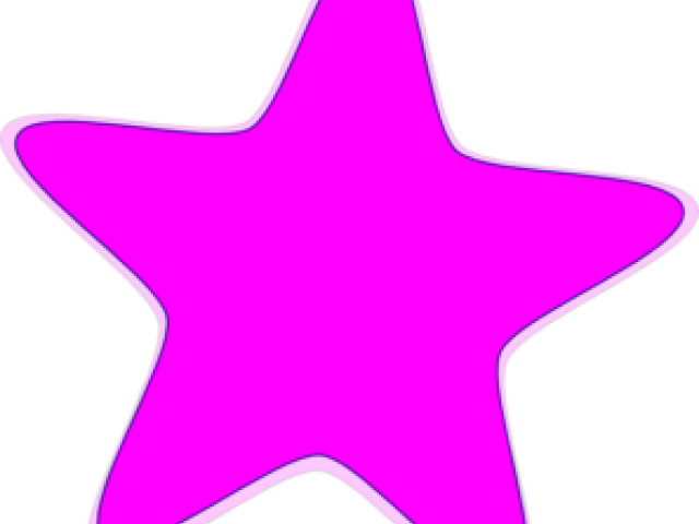 Star Clipart Pink - Pink Star Clipart (640x480)