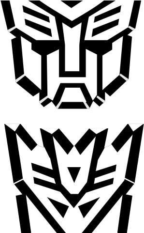 Transformers Logo Clipart Svg - Transformers Autobot Decepticon Reversible Metal Fashion (640x480)