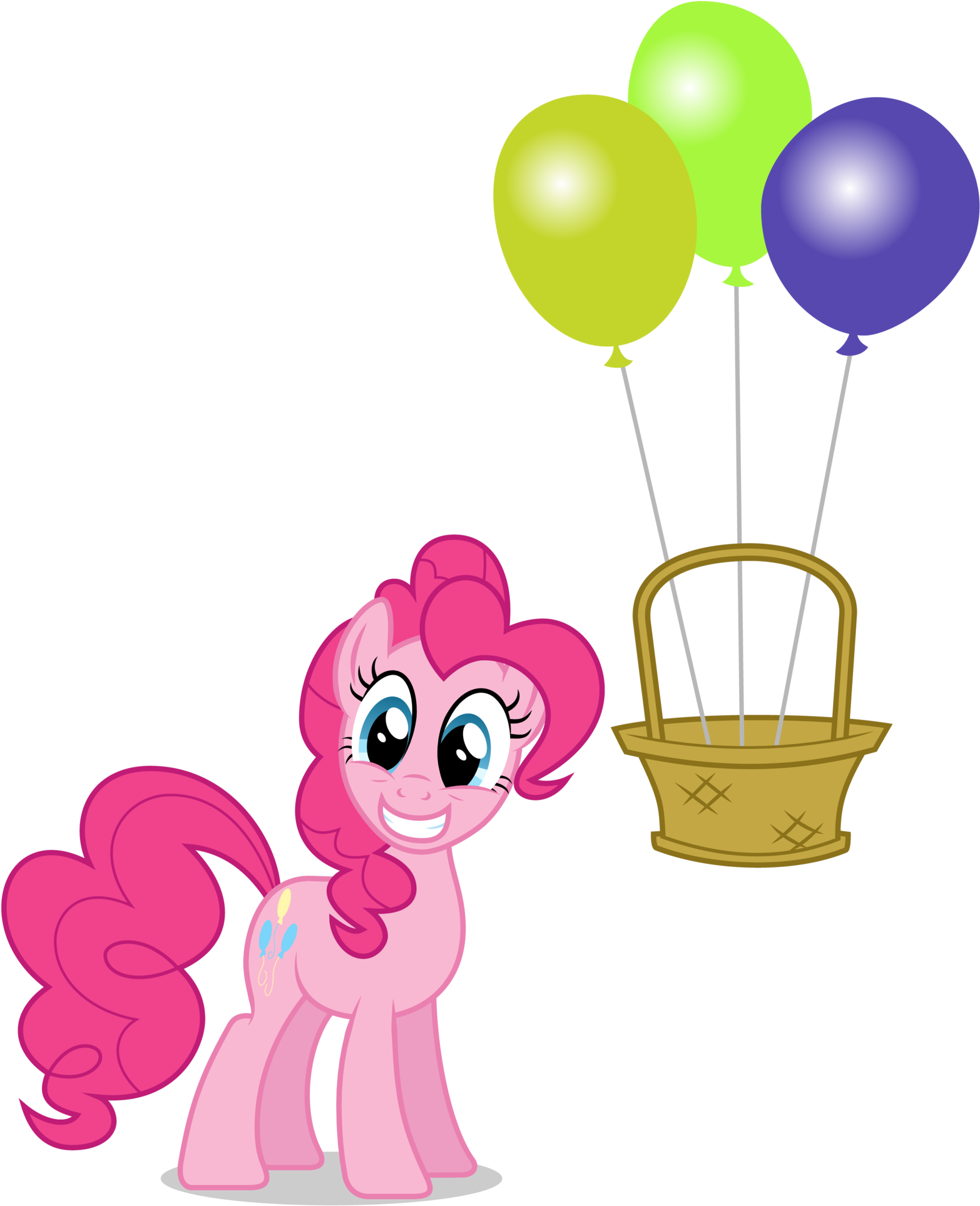 Banner Black And White Download Balloons In My Basket - Moj Mali Poni Pinki Paj (1600x1944)