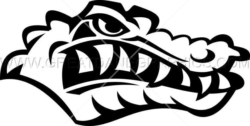 Gator Svg Black And White - Alligator Head Svg (825x415)
