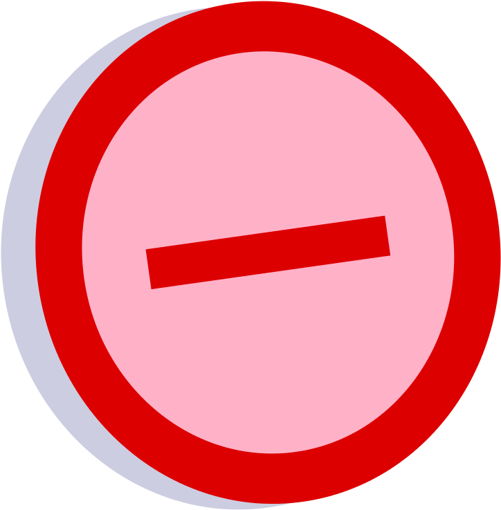 Symbol Oppose Vote Oversat - Circle (747x768)