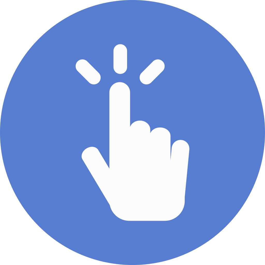 Vector Free Election Polling Icon Circle Blue Iconset - Finger Blue Icon Png (1024x1024)