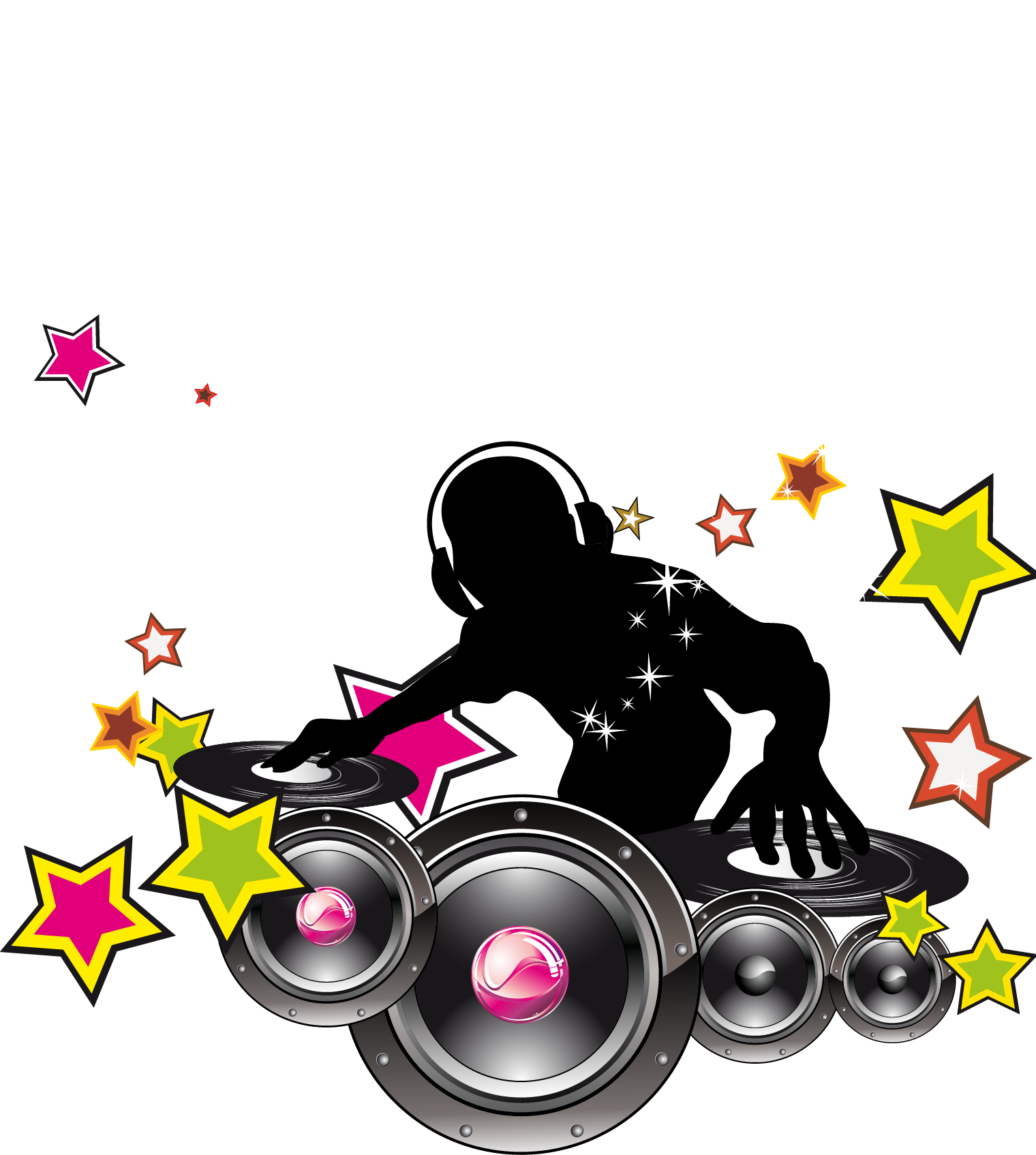 Dj Vector Free - Disc Jockey En Png (1520x1695)