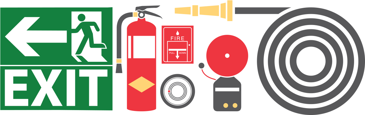 Drill Svg - Fire Safety (1300x419)