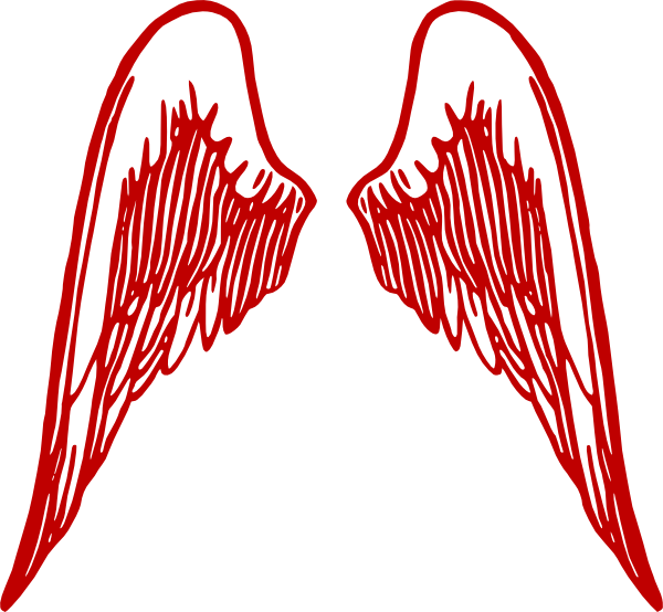 Angel Wings Burg Clip Art - Angel Wing Wings Clipart (600x554)
