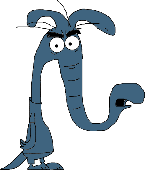 College Degree Clipart - Cartoon Aardvark Png (539x587)