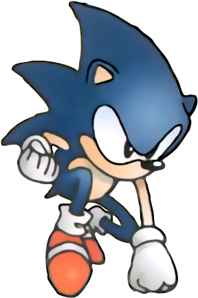 Sonic The Hedgehog Clipart First - Sonic 2 Sonic Art (296x440)