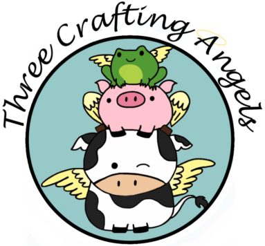 3 Crafting Angels - Nur Aftc Logo Postkarte (383x356)