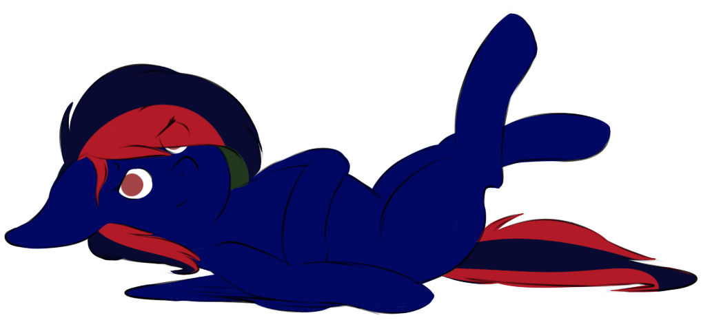 Waffy-butt, Laying Down, Lying, Oc, Oc - Cartoon (1016x472)