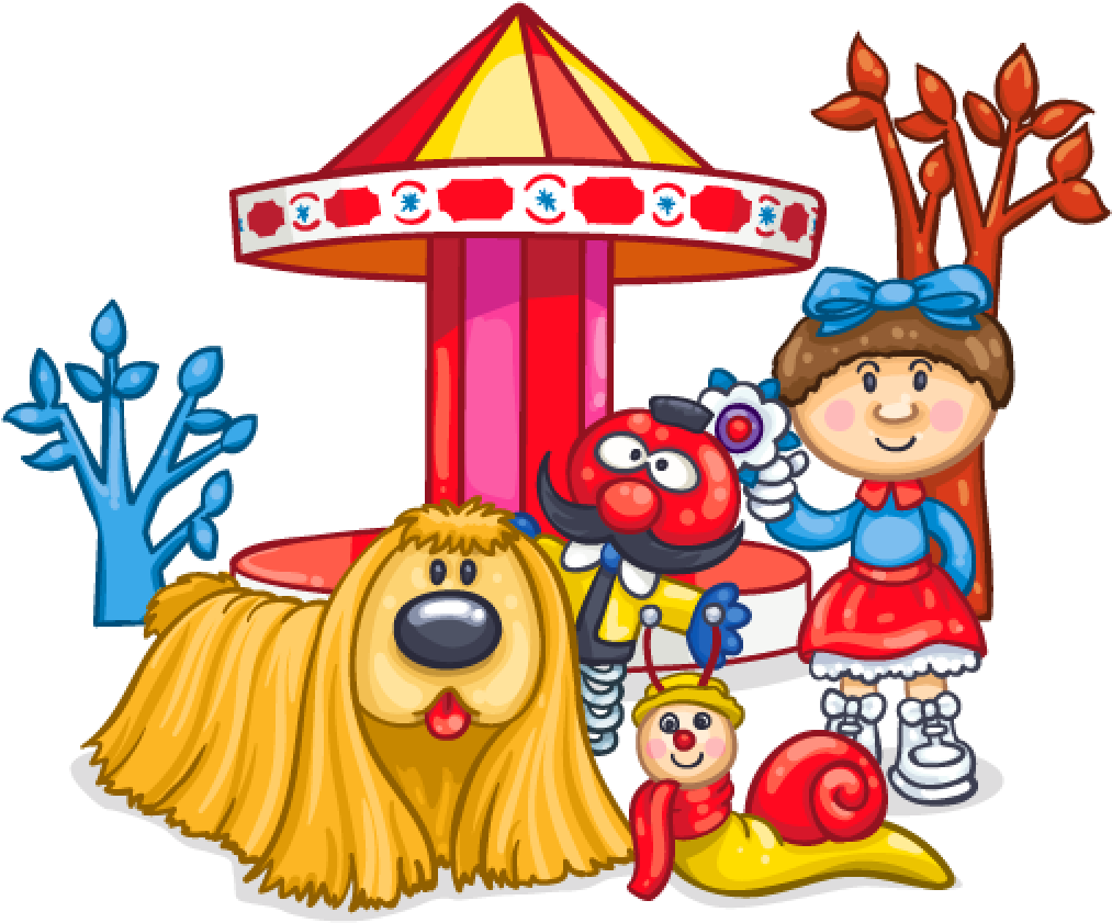 Enchanted Merry Go Round - Cartoon (1024x1024)