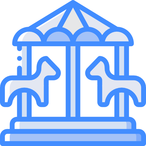 Merry Go Round Free Icon - Amusement Park (512x512)