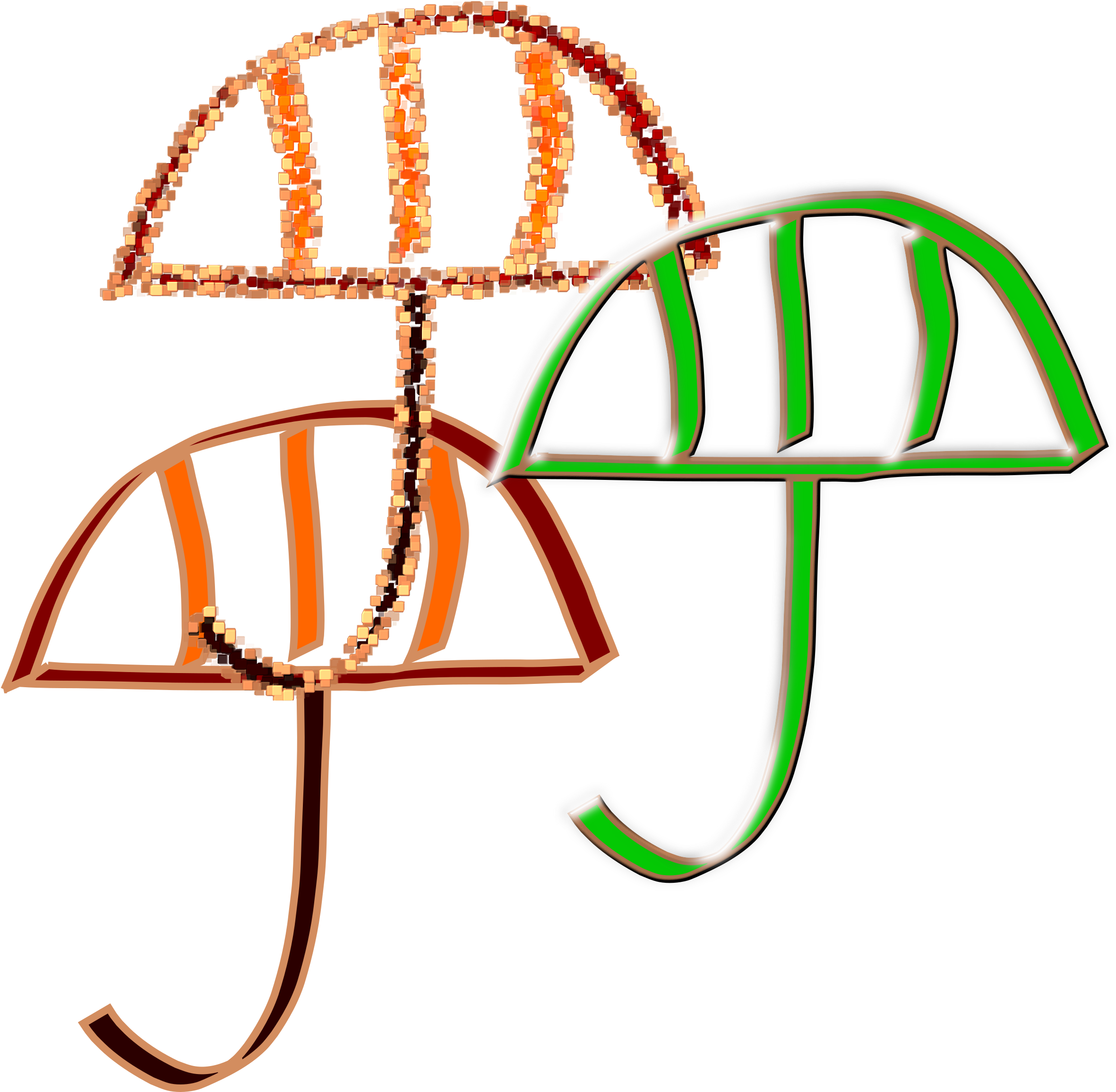 Computer Icons Umbrella Paris Street - Clip Art (2400x2364)