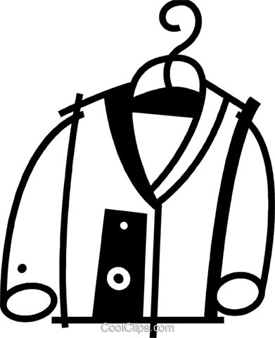 Coats And Jackets Royalty Free Vector Clip Art Illustration - Jacket (391x480)