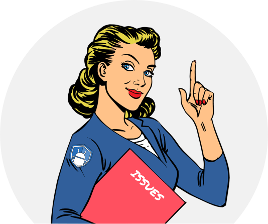 You Can Create An Issue From Any Event, Such As A User - Cartoon (534x446)