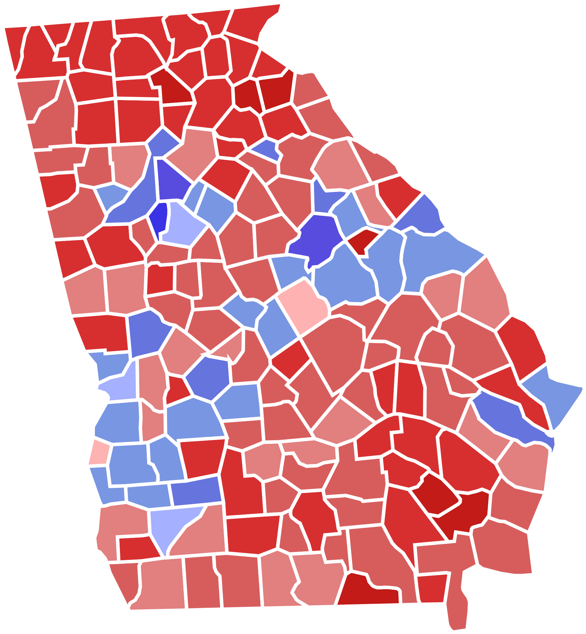 Open - Georgia Governor Race By County (2000x2165)