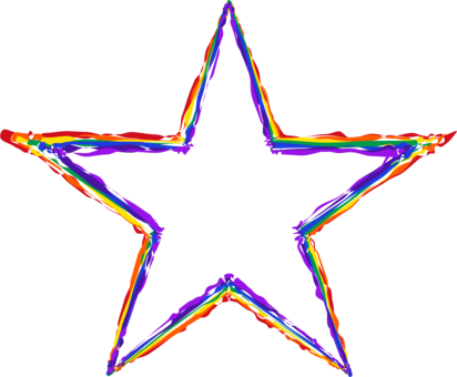 Watercolor Painting Computer Icons Star Art - Painted Star Png (412x340)