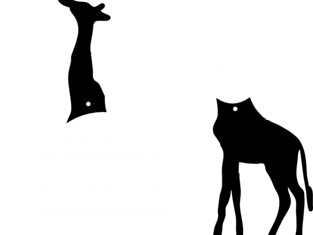 Giraffe Clipart Shadow - Yadda-yadda Design Co. Mb - Giraffe Eating Apple - (640x480)
