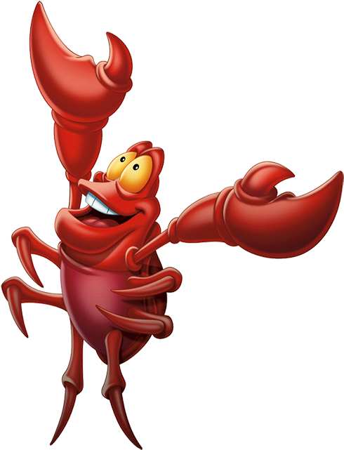 Mermaid Under The Ice Artist - Sebastian Little Mermaid (504x650)