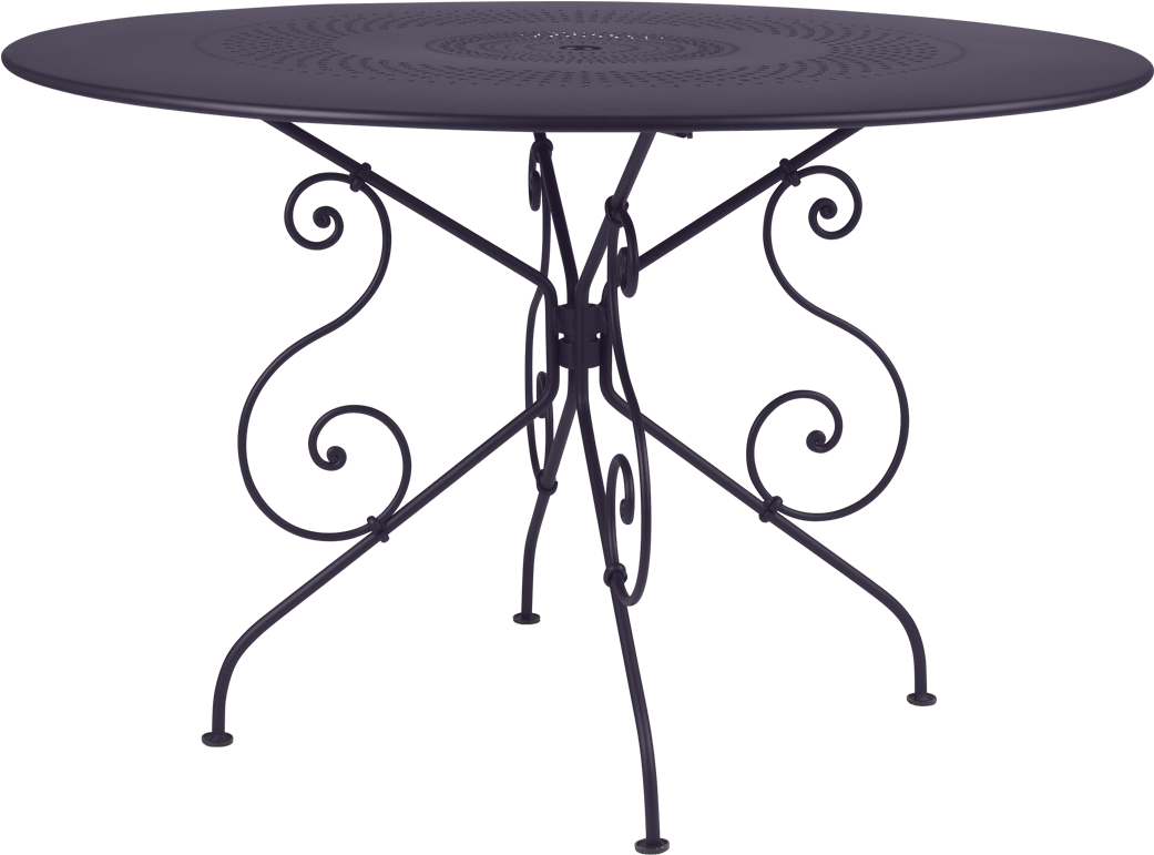 Outdoor Round Tables Garden Furniture Fermob - Fermob - 1900 Table Ø 117 Cm / Cedar Green (1100x1100)