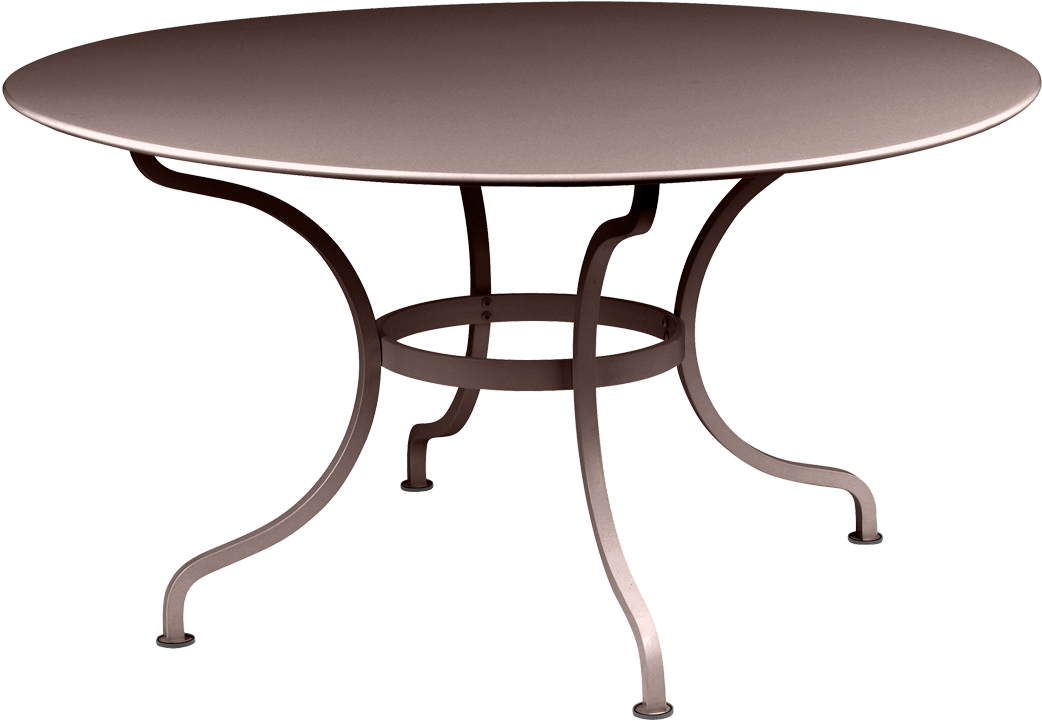 Outdoor Round Tables Garden Furniture Fermob - Table Jardin Métal Rouille (1100x1100)