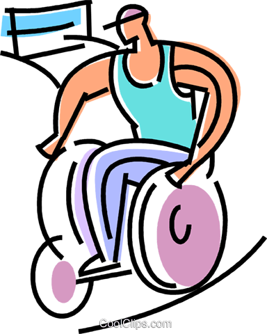 People With Disabilities Royalty Free Vector Clip Art - Wheelchair (384x480)