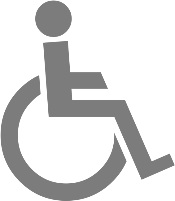Wheelchair Computer Icons Accessibility - Disabled Icon White Png (656x750)
