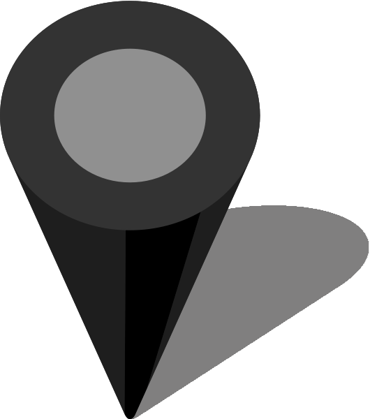 Simple Map Pin Icon Black Free Vector - Simple Map Pin Icon Black Free Vector (530x600)