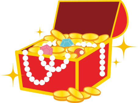 Treasure Hunting Chest Computer Icons Buried Treasure - Clipart Images Of Jewel (453x340)
