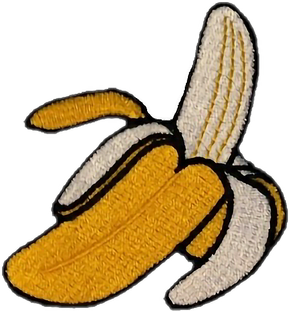 Banana Patch Fruit Food Niche Moodboard Freetoedit - Yellow Aesthetic Clipart (566x610)