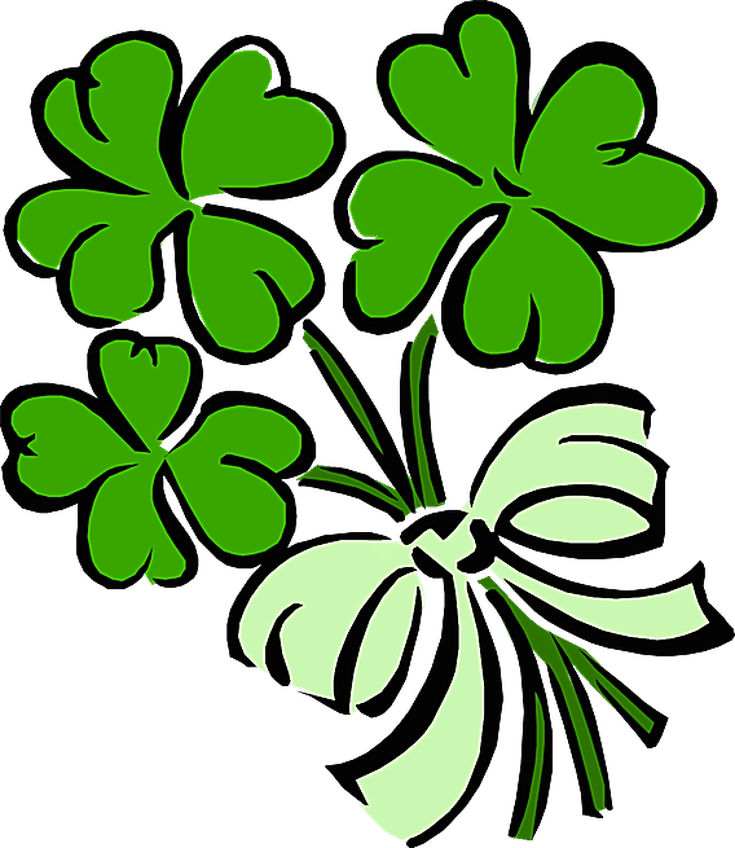 Clip Art Related To St - St Patrick's Day March Clipart (735x848)