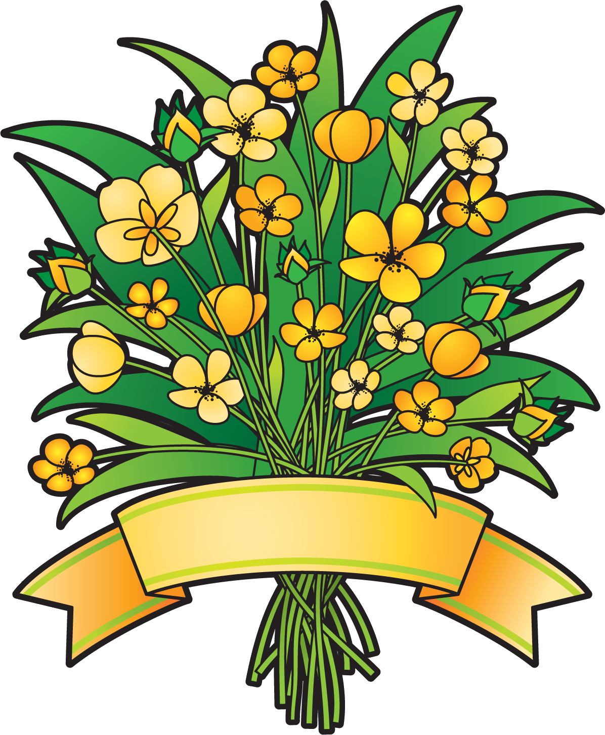 Bouquet Of Flowers - Gift (1196x1453)