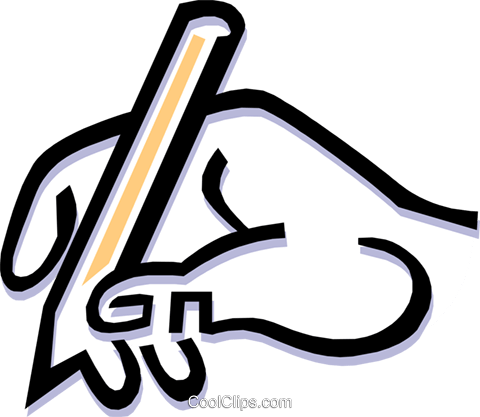 Hand Writing With Pen Royalty Free Vector Clip Art - Journalism Clipart Png (480x417)