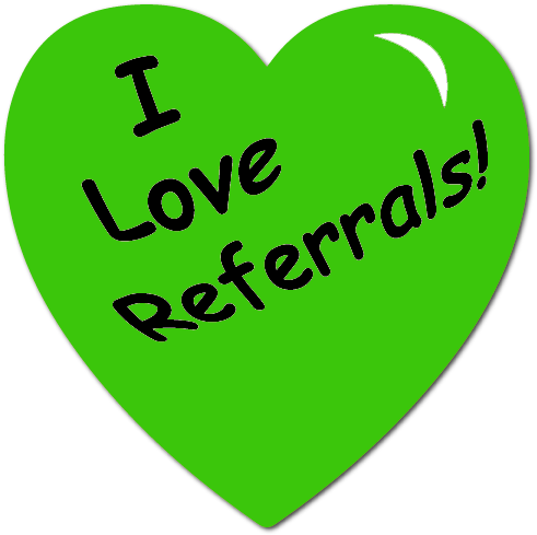 We Love Parent Referrals Clipart - Love Referrals Clip Art (500x500)