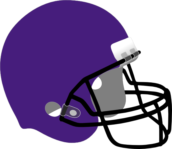 Purple Football Helmet Clip Art At Clker Vector Clip - Football Helmet Clipart Navy (600x519)