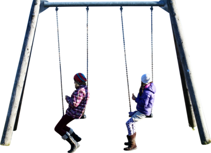 Clipped - Playground Child Png (413x300)