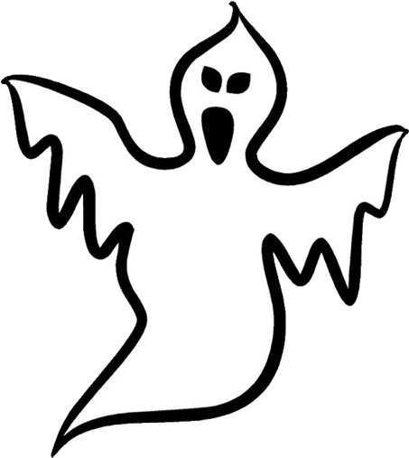 Halloween - Easy Halloween Ghost Drawing (600x512)