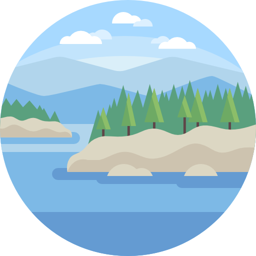 Coast Flat Icon - Nature Flat Icon Png (512x512)