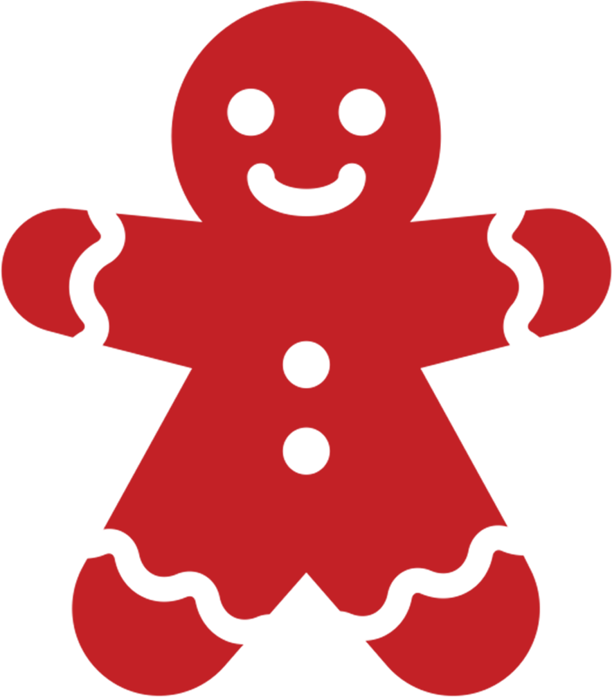 Each Child Can Choose His Or Her Own Cookie And Enjoy - Gingerbread Man Silhouette (1008x1008)