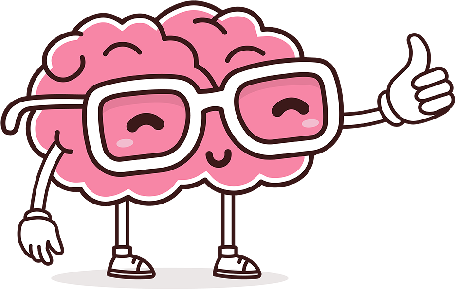 Deal With Digital Media Complications And To Establish - Thumbs Up Cartoon Brain (1000x654)
