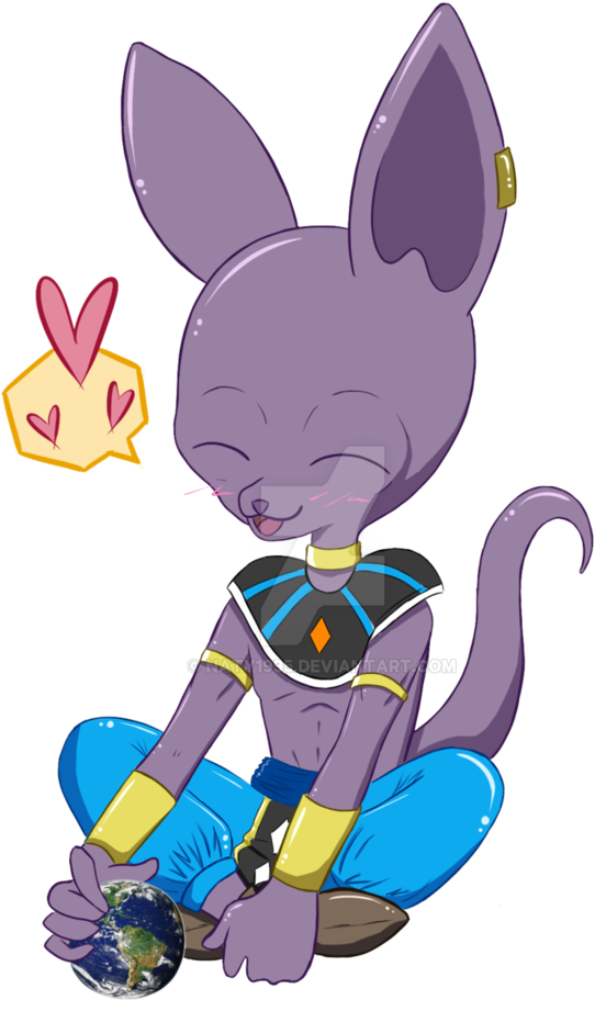 Clip Black And White Download Chibi Bills Render By - Chibi Beerus Transparent (748x1069)