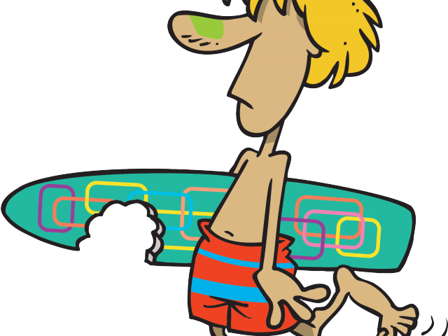 Friend Clipart Peer - Cartoon Surfer Dude (640x480)