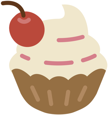 Ice Cream Bowl Icon - Cupcake Flat Png (512x512)