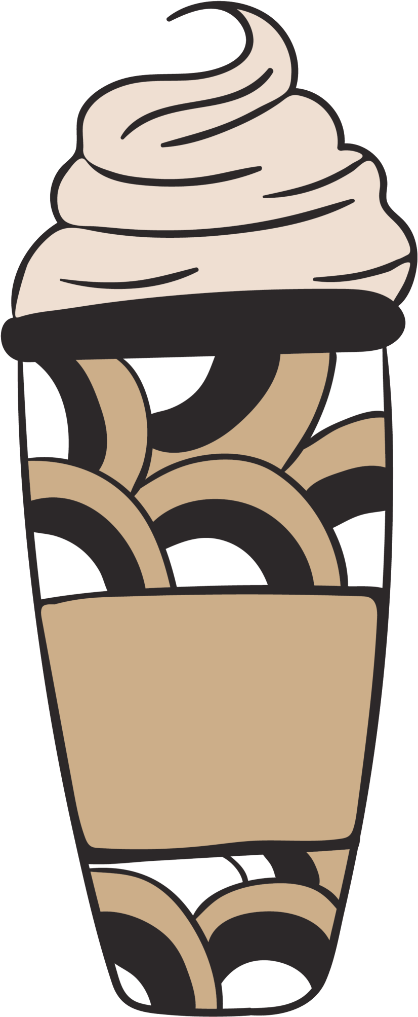 Chocolate Coffee Transparent Decorative - Chocolate Coffee Transparent Decorative (1024x2620)