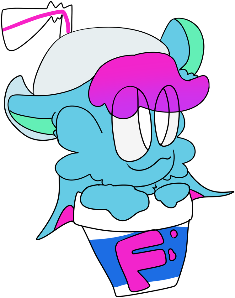 Fanta In A Slushii Cup By Starburstedart - Fanta In A Slushii Cup By Starburstedart (1024x1024)