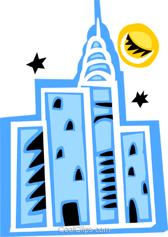 City Skyline At Night Royalty Free Vector Clip Art - Budapest (341x480)